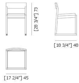 Morelato Стул из вишневого дерева Contemporaneo Art. 5194 - Вид №4