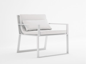 Термокрытый алюминиевый садовый стул с подлокотниками