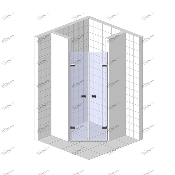 Душевые двери в нишу 90x200 GK-862G135 стекло прозрачное 6 мм GUTEWETTER TREND DOOR 90X200GK862G135