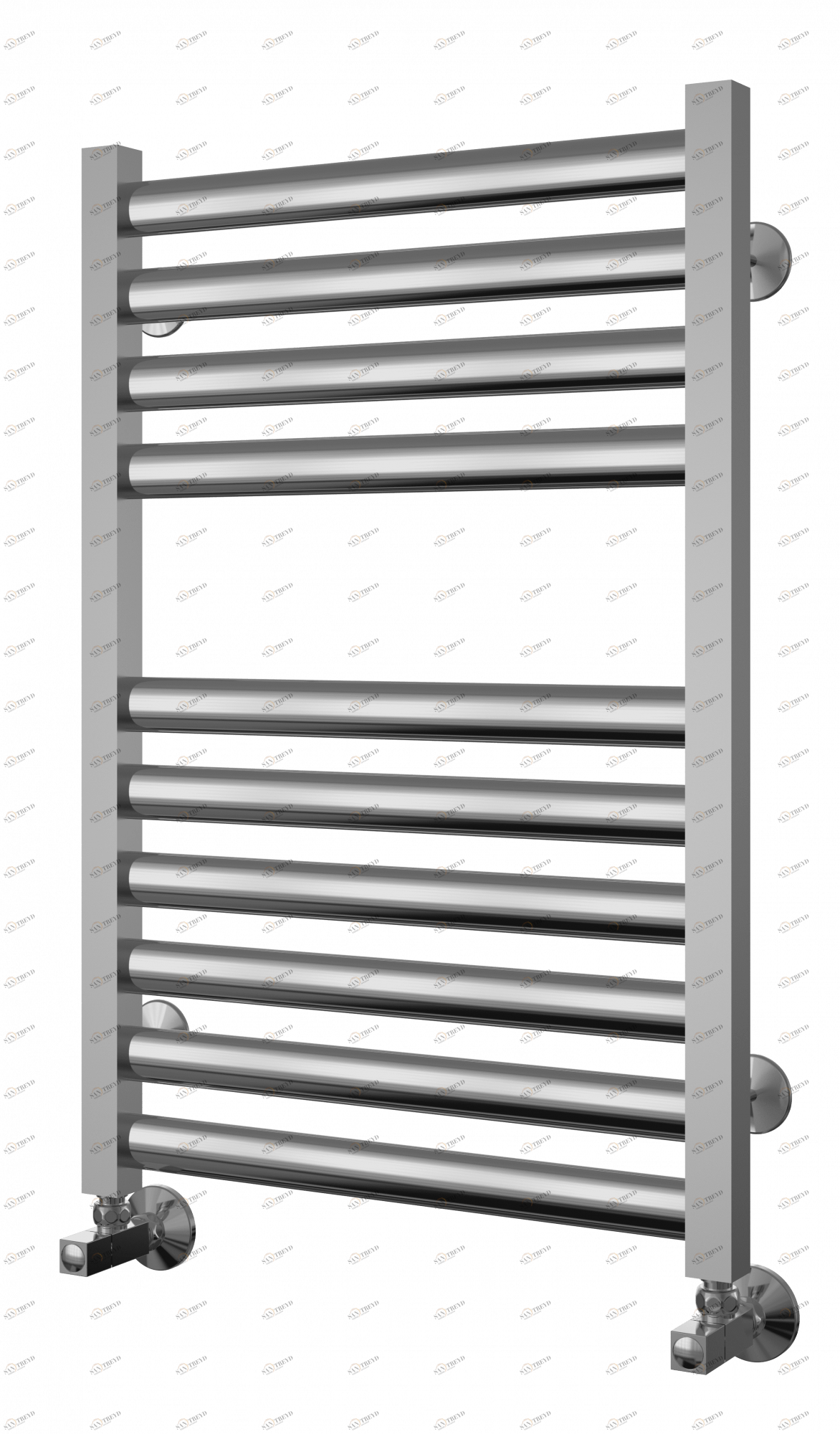4620768884672 ЛЮКС Грета П10 450х720 (6+4) Полотенцесушитель TERMINUS RAL 9003 матовый