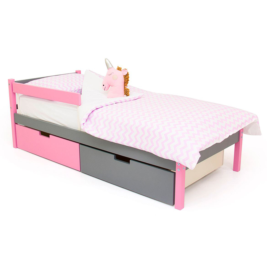 Детская кровать Svogen classic лаванда, графит БЕЛЬМАРКО  326805 Розовый;серый Santreyd  - Вид №6