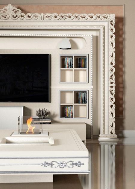 Vismara Design Оборудованная лакированная стена с тумбой под телевизор Classic sun-id-1379132 - Вид №10