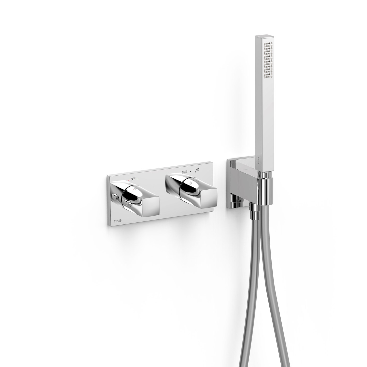 B-SYSTEM 2-ходовой встраиваемый термостатический смеситель B-system-30725201 TRES Thermostatic