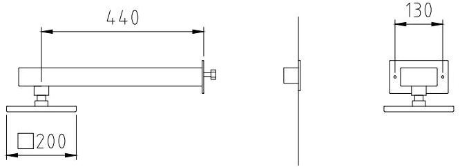 Ama Luxury Shower Настенная лейка душа из нержавеющей стали с держателем sun-id-1495095 - Вид №5