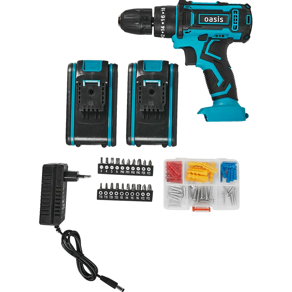 Аккумуляторный шуруповёрт Oasis ASU-24S с двумя батареями 86578030 STLM-0840183 - Вид №4