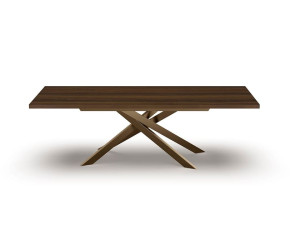 Деревянный прямоугольный выдвижной стол