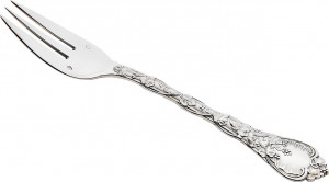 101878 Odiot Вилка для пирожных Odiot "Демидофф" 15,7см (серебро 925) Серебро 925