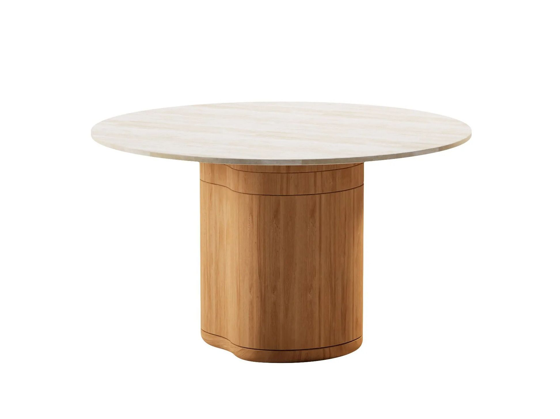 Круглый керамический обеденный стол с колесами MANUTTI Ogado ARCH-00038109