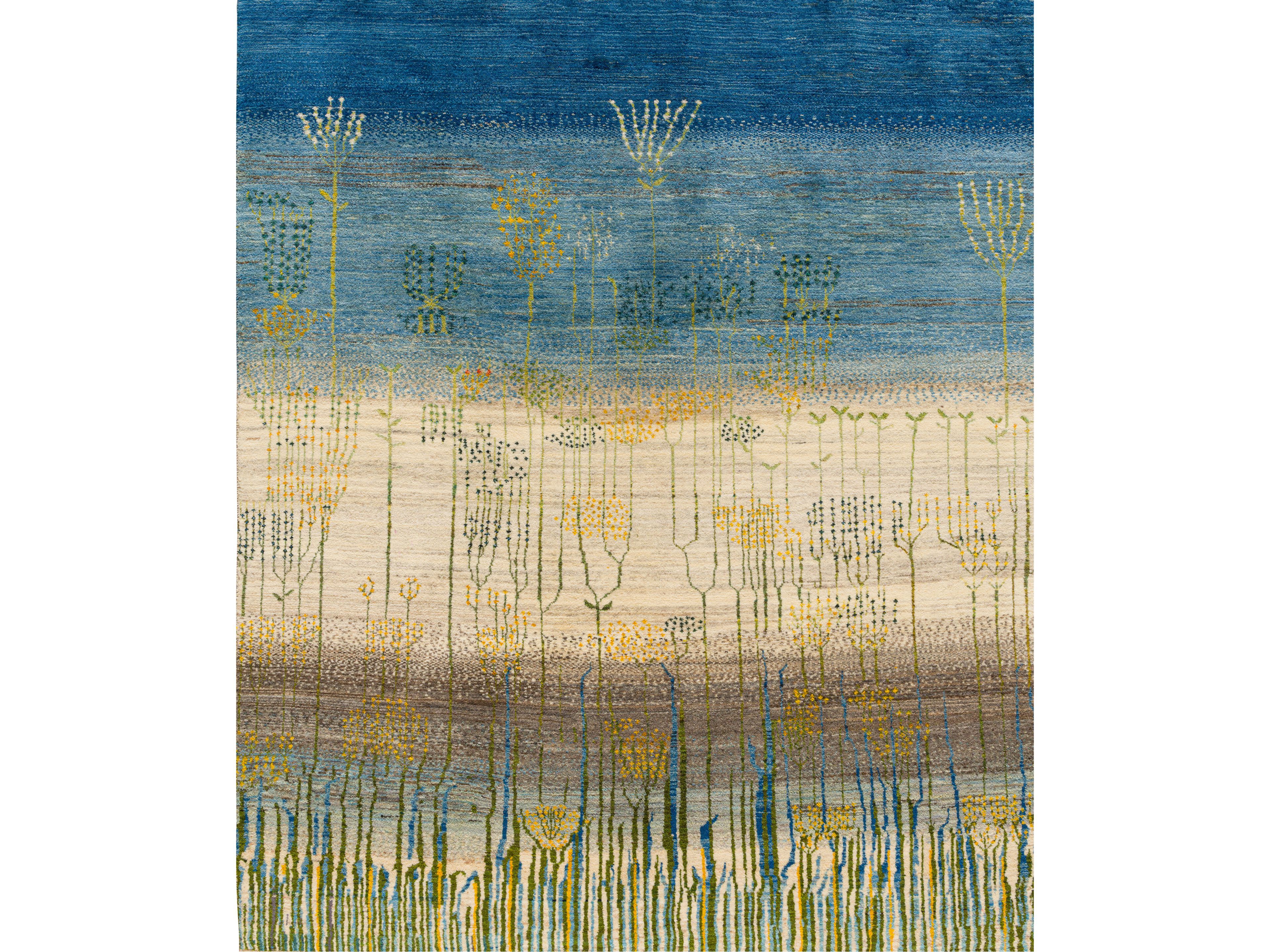 Прямоугольный тканевый цветочный ковер Zollanvari Shorelines-Gabbehs Флора и фауна ARCH-00000874