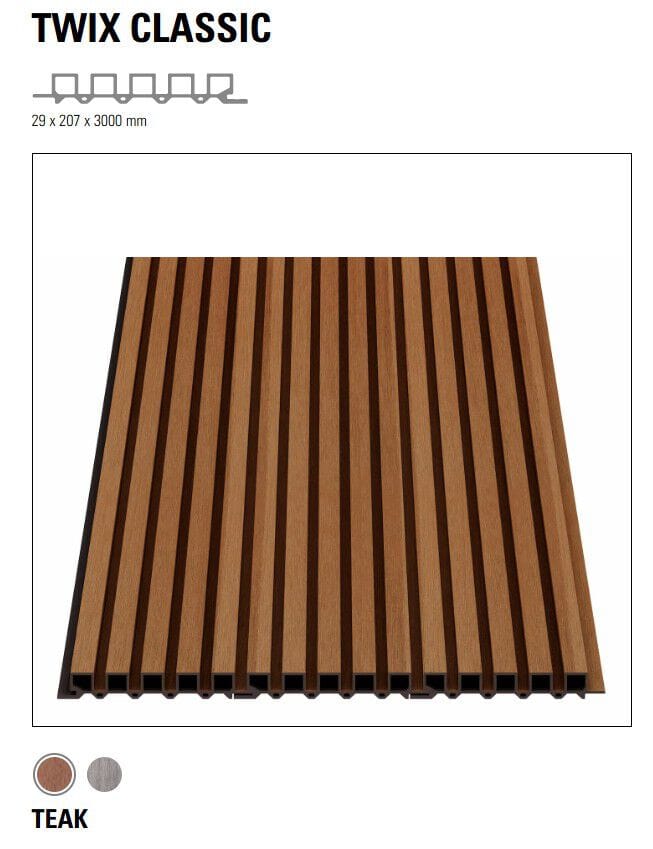 Композитный деревянный сайдинг Déco Twix ARCH-00133073 - Вид №2