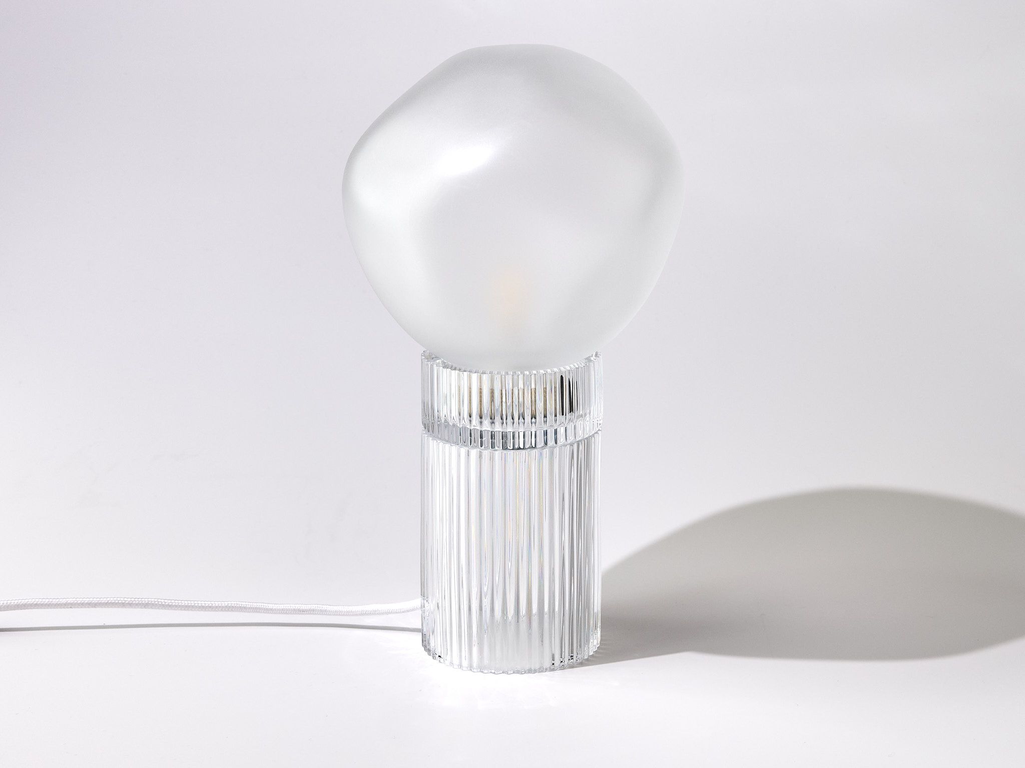 Настольная лампа из дутого стекла Studio Bojola NINA+NUVOLA ICED ARCH-00148773 - Вид №1