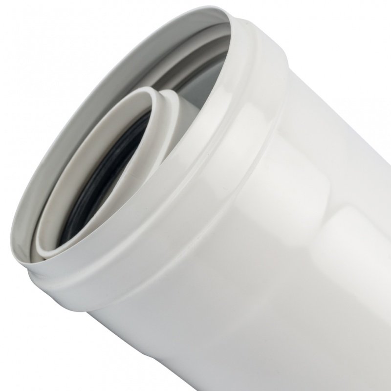 Труба дымохода STOUT коаксиальная 60/100 250мм для конденсационных котлов SCA8610000250 - Вид №2