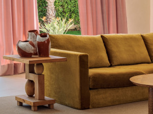 Однотонная ткань из мохера