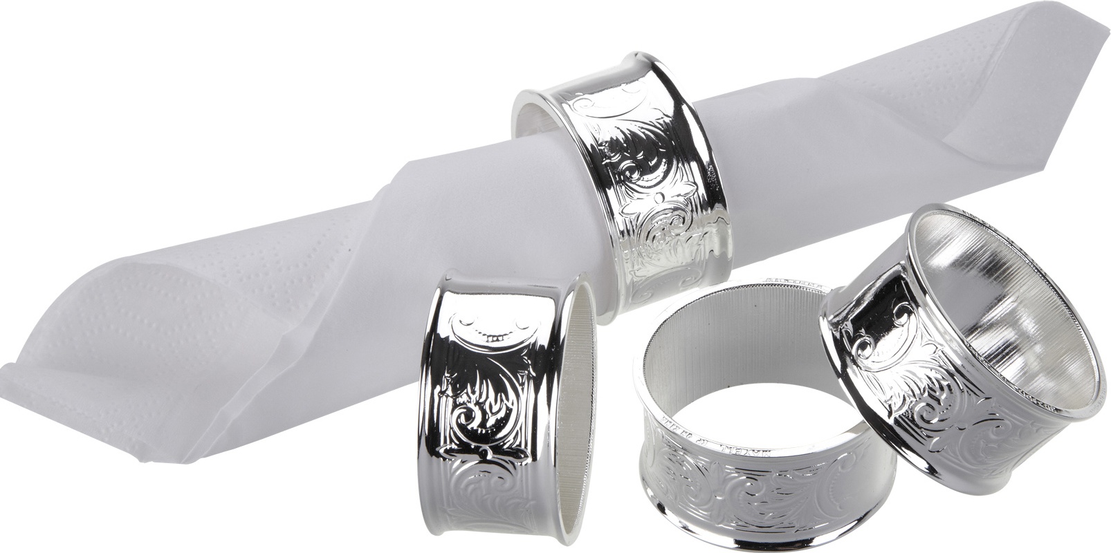 10611752 Кольцо для cалфетки Серебряное Queen Anne 