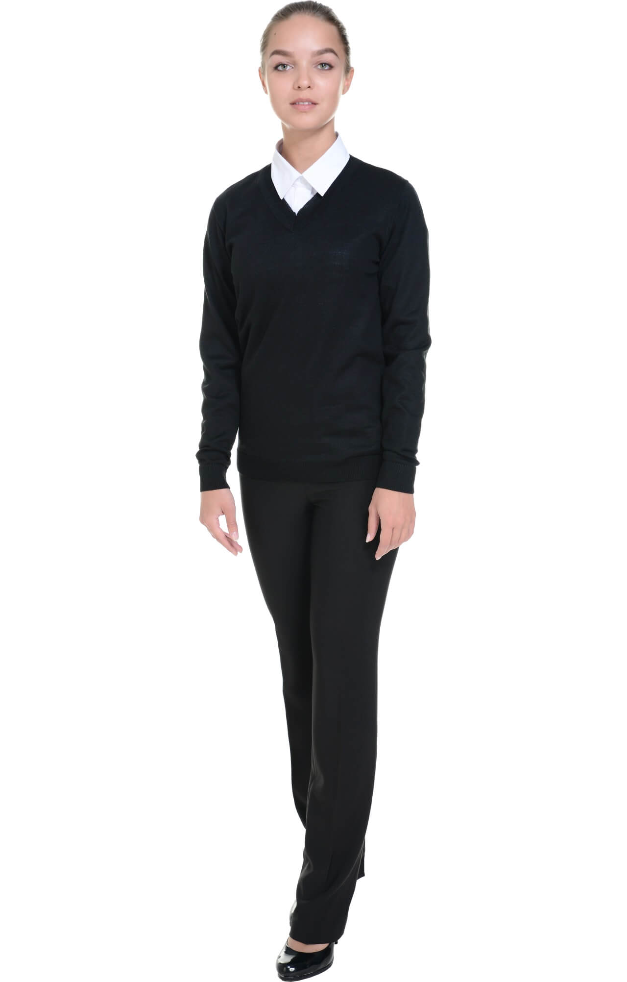 62549 Джемпер женский черный  Толстовки, рубашки, футболки, тенниски  размер 48-50 Спецодежда  - Вид №2