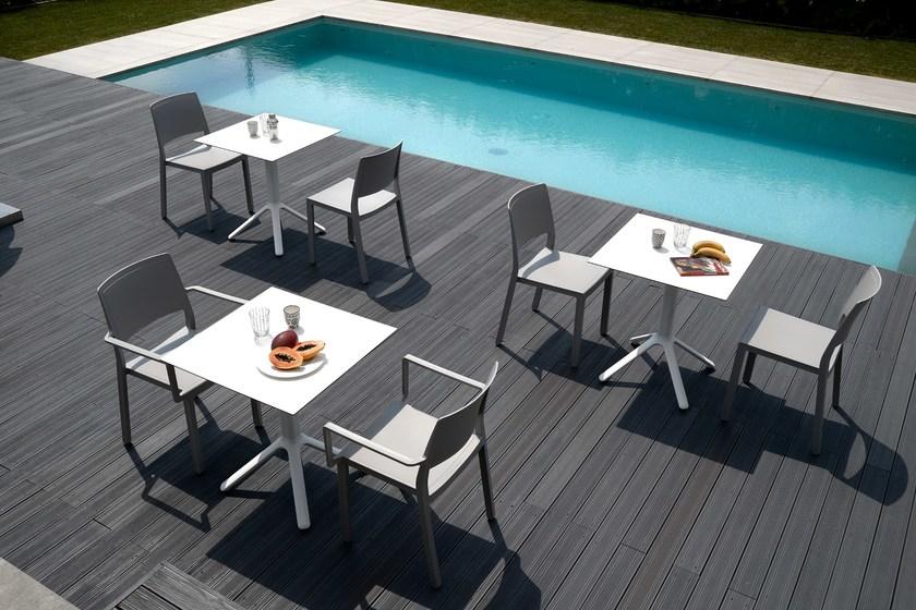 SCAB DESIGN Квадратный алюминиевый стол с откидной крышкой Nemo sun-id-1379759 - Вид №4