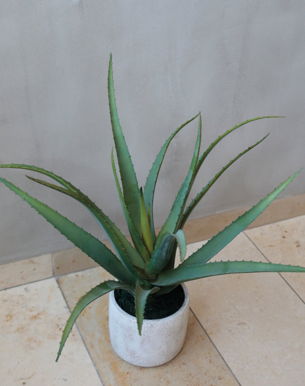 6151 883 a3 Искусственное алоэ, горшечное, 43 см, зеленое H-andreas  - Вид №4
