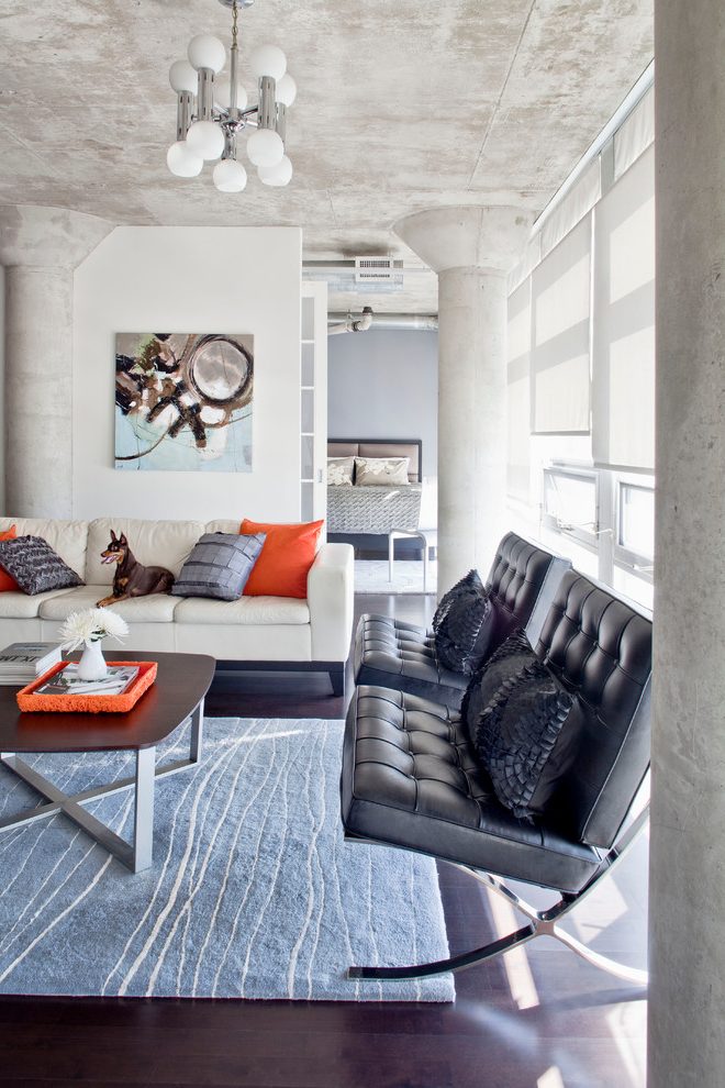 Кресло черное дизайнерское со стежкой Barcelona Style Chair SOHO DESIGN ДИЗАЙНЕРСКИЕ, BARCELONA 131536 Черный  - Вид №6