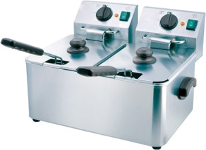 9985893 Фритюрница Viatto HDF4+4 серебристый