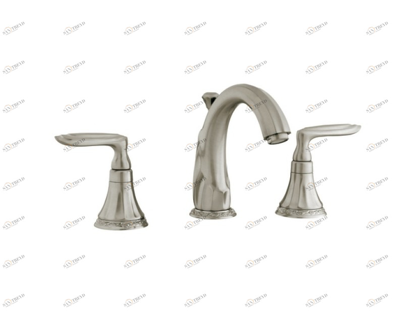 058001.000.62 Набор для раковины с тремя отверстиями Сатин никель Mestre Adriatica