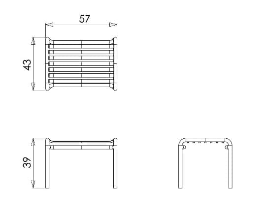 Алюминиевый садовый журнальный столик / подставка для ног с порошковым покрытием Petite Friture выходные дни ARCH-00135923 - Вид №6