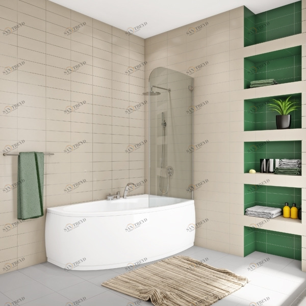 55X160GV861BR Душевое ограждения на борт вынны GUTEWETTER Германия Trend