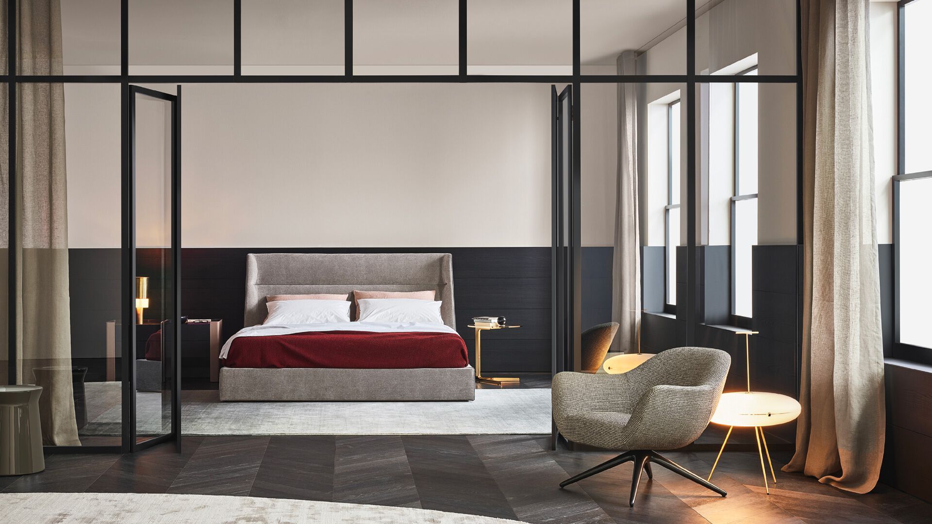 Тканевое кресло с подлокотниками Poliform Mad ARCH-00046547 - Вид №2