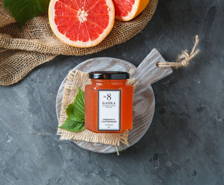 3561 Мармелад "Грейпфрут с клубникой" Вкусляндия 