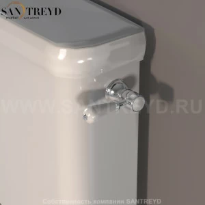 756990 Механизм смыва с рычагом для бочка (моноблок) установка ручки только с права. Retro