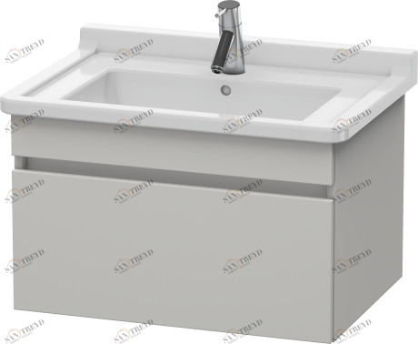 DS638700707 Тумбочка подвесная DuraStyle #DS6387 650 x 470 мм Бетонно-серый матовый декор Duravit