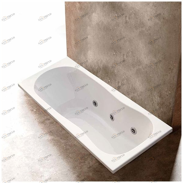 Ванна Gruppo treesse Alexia V1467 белая с гидромассажем прямоугольная STDV1467