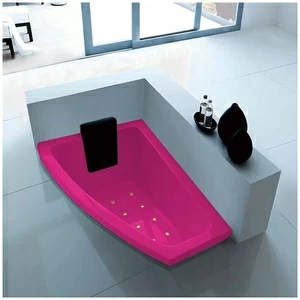 Ванна с аэромассажем розовая с золотом Gruppo treesse Asyx SXSTAV826CRZ