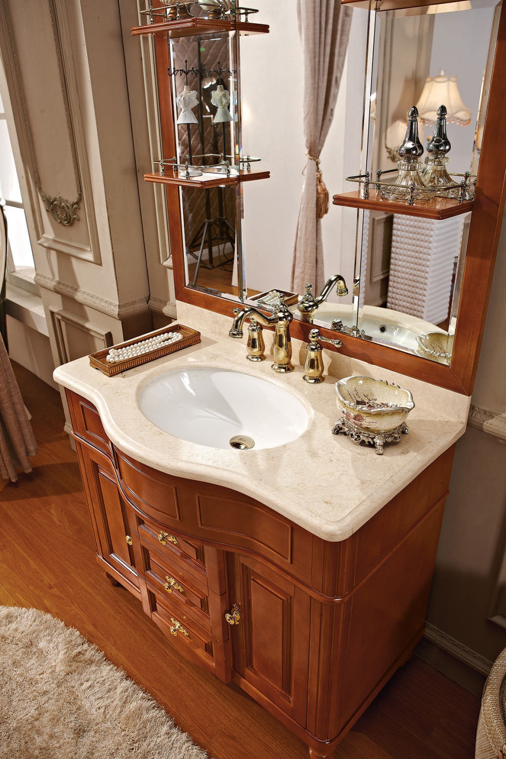 Тумба MEDICI 120 арт. TS-ME912-C-DN Темный орех Tessoro TSME912CDN - Вид №2