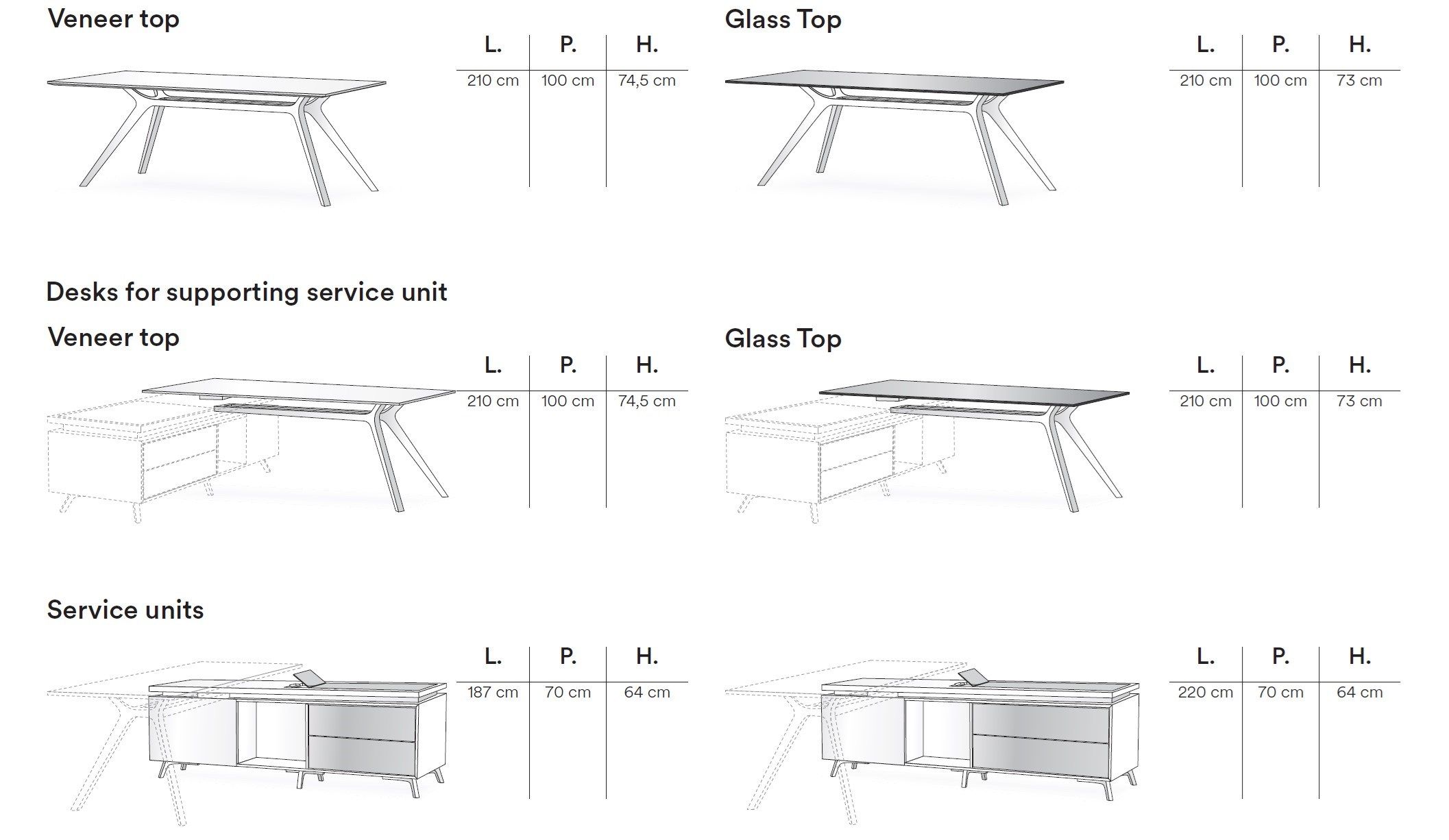 Секционный прямоугольный стол из шпона FREZZA Dr ARCH-00034523 - Вид №3