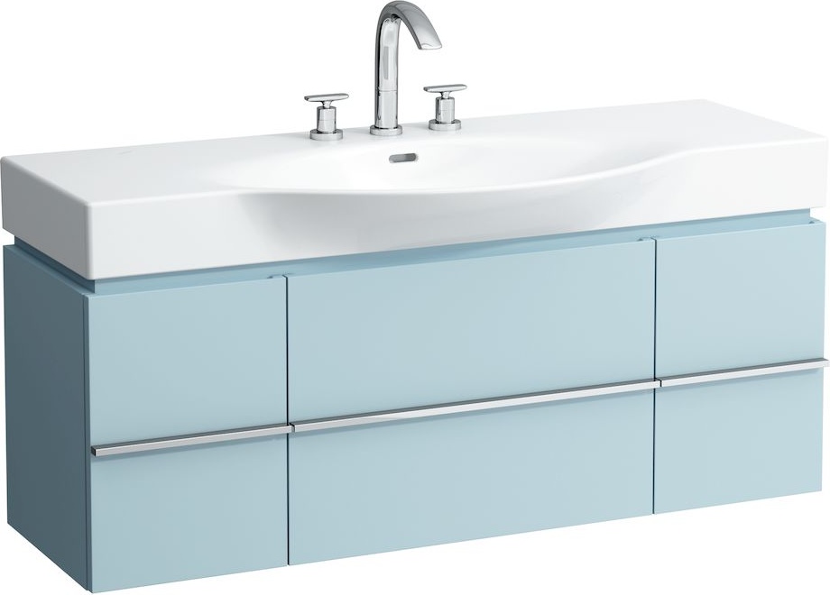 H4013020759991 Шкафчик под раковину, для раковин 811704, 812704, 2 выдвижных ящика с 2 дверцами, 2 стеклянные полки LAUFEN PRO - Вид №15