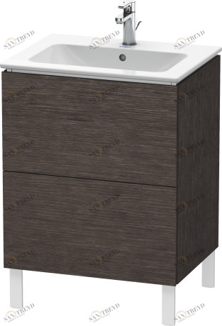 LC662507272 Тумбочка напольная L-Cube #LC6625 620 x 481 мм Дуб брашированный, натуральный шпон Duravit