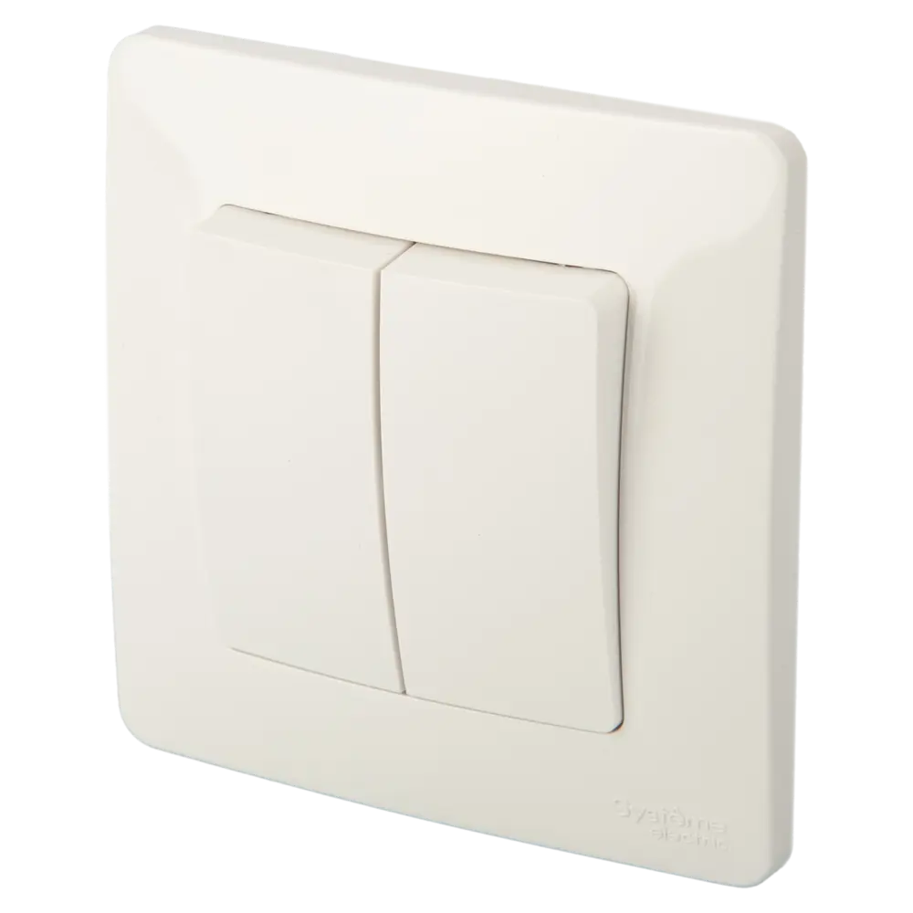 Выключатель встраиваемый Systeme Electric Blanca 2 клавиши 10 А цвет белый STLM-2177294