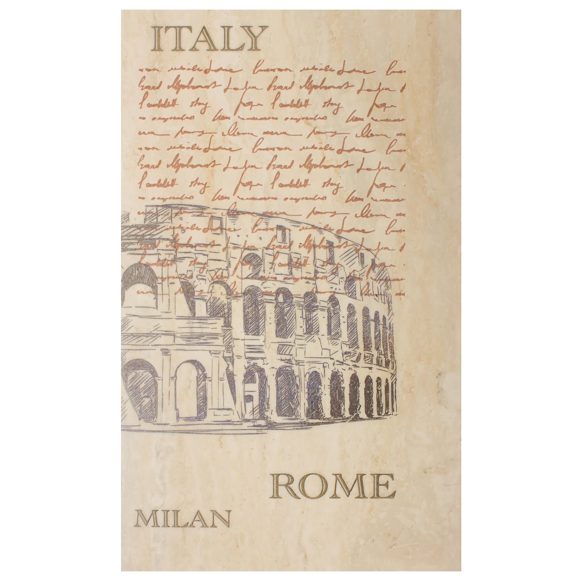 17000461 Панно « coliseum» 50x40 см цвет бежевый Efes Santreyd - Вид №1