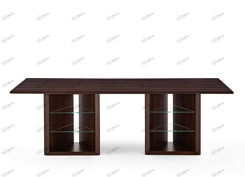 Gallotti&Radice Прямоугольный стол из розового дерева Prism sun-id-1512708