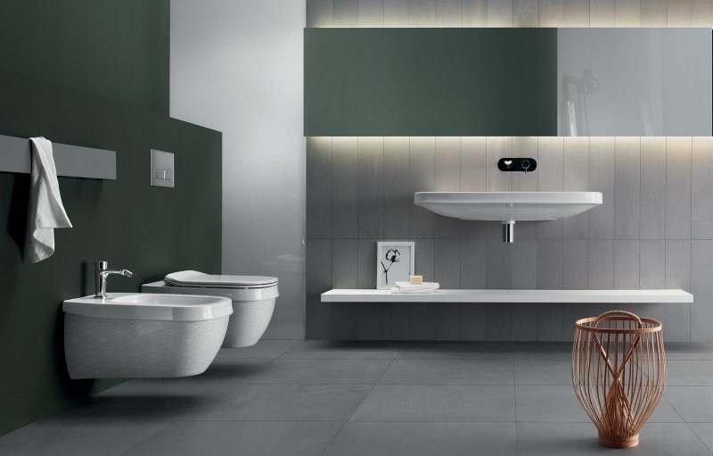 YXX901 Умывальник Abito 100 без отверстий Hatria  - Вид №1