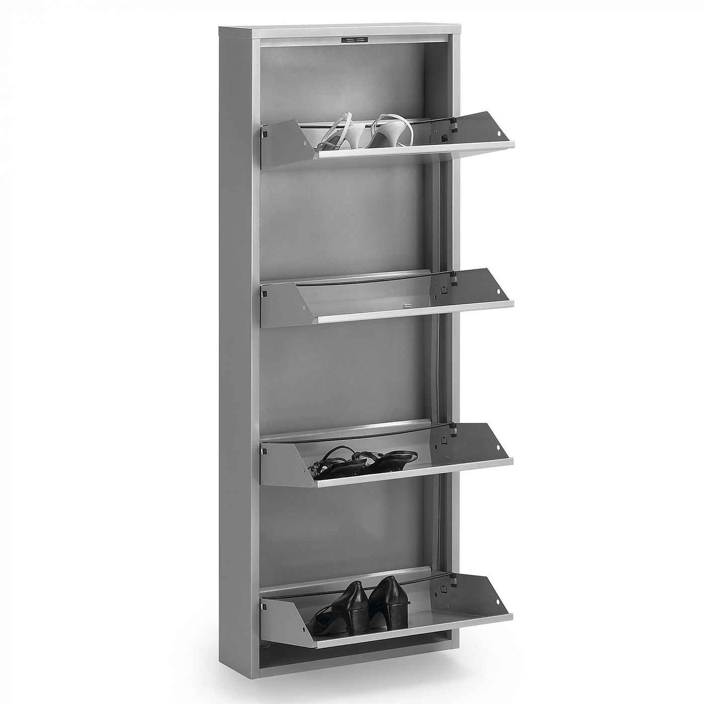 046462 Белый шкаф для обуви Zapatero La Forma Ode  - Вид №2