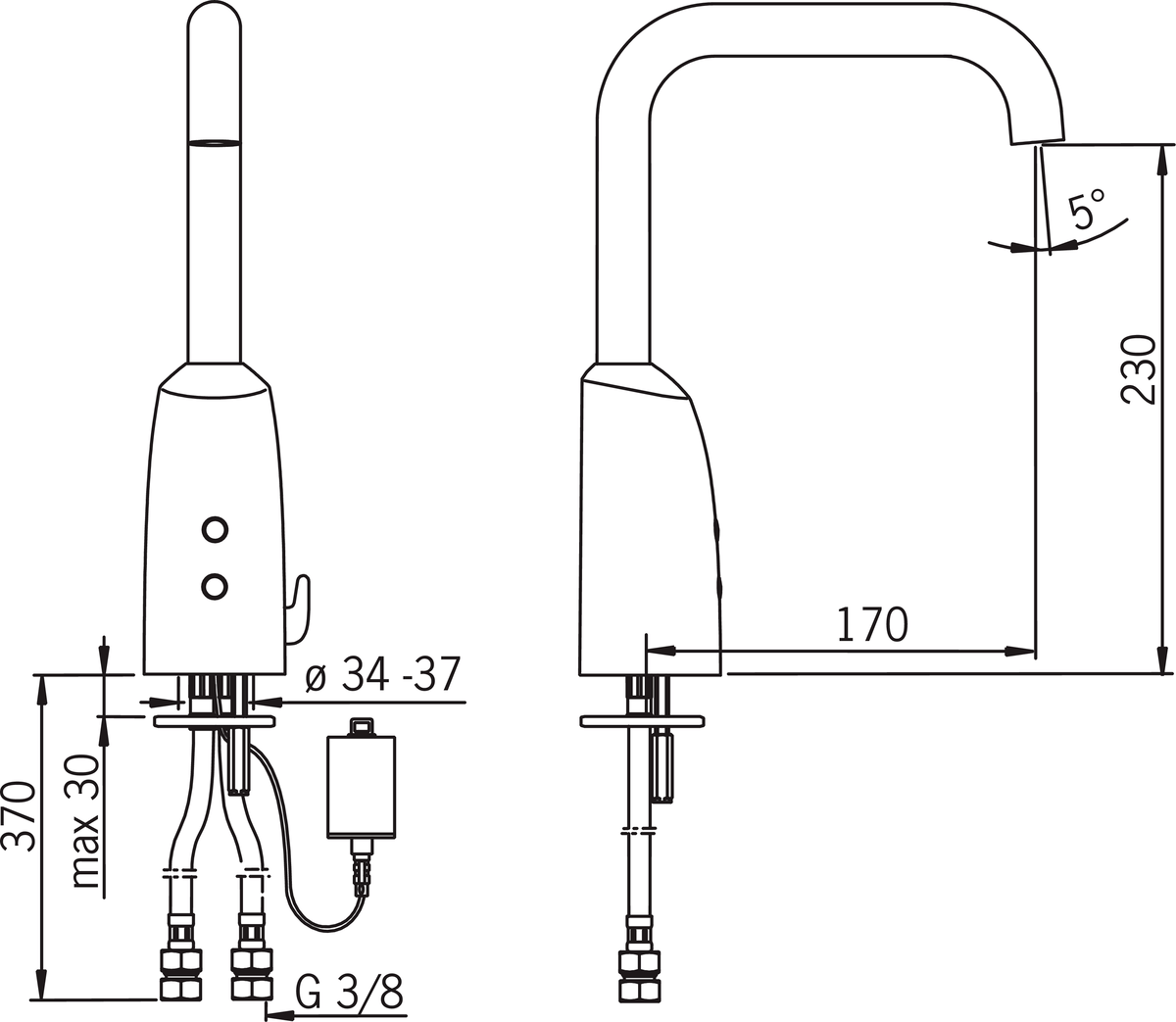Oras 6331F Смеситель для умывальника, 6 V 6331F Electra Хром  - Вид №1