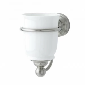 Traditional bathrooms P&R Vintage Zahnputzbecher mit Wandhalterung Pr6925.ag
