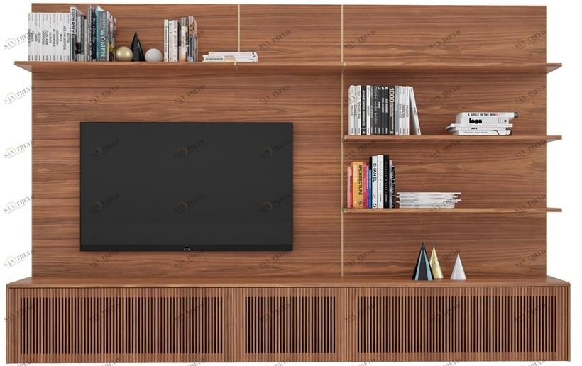 Punt Настенная деревянная оборудованная стена с подставкой под телевизор sun-id-1363493