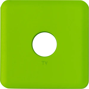 Накладка для ТВ-розетки Lexman Cosy, цвет зелёный