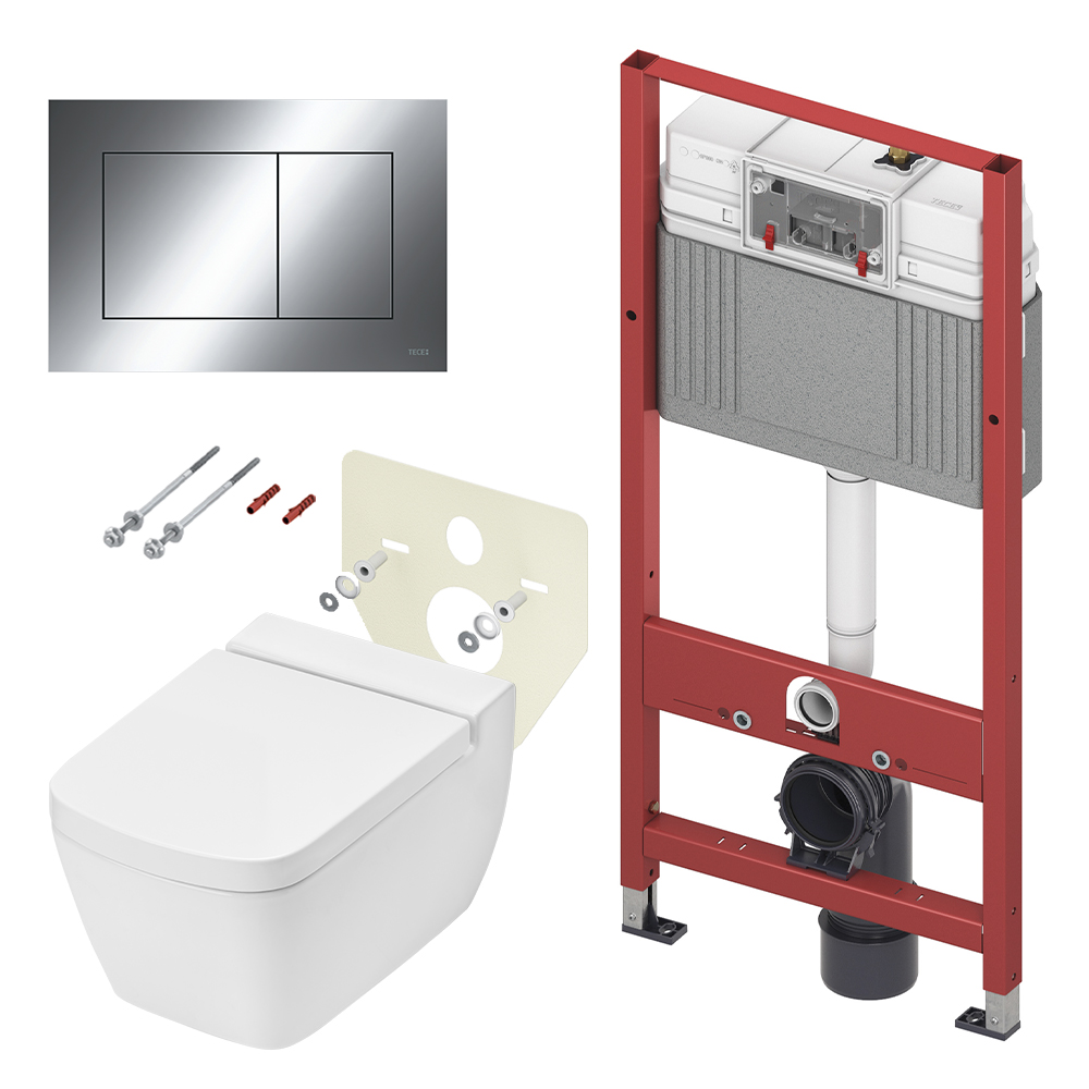 9400412.WC2 Комплекты из инсталляций, панелей смыва и унитазов one Tece 