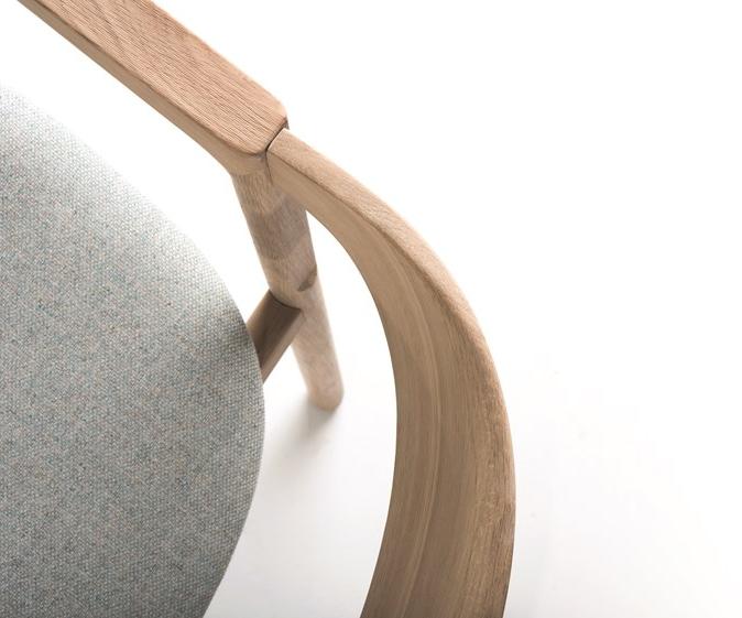 Gazzda Стул с открытой спинкой, обитый тканью Muna sun-id-1385184 - Вид №4