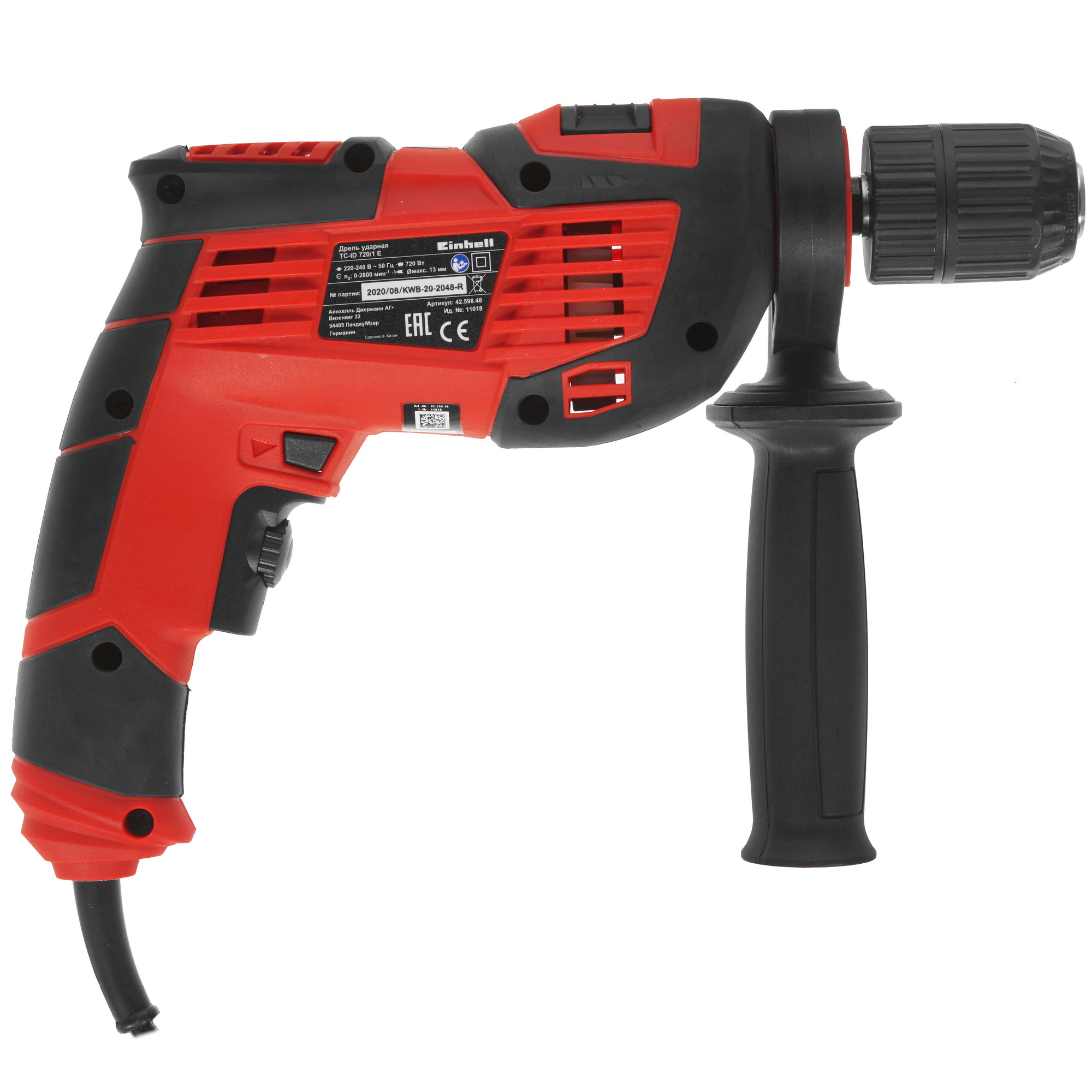 Дрель  Einhell TC-ID 720/1 E 4259848 5311682 STDN-0048285 - Вид №1