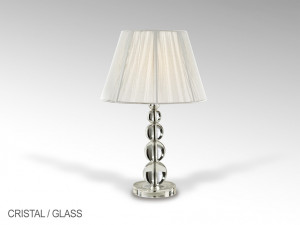 109009 Настольная лампа большая стеклянное основание Schuller Mercury