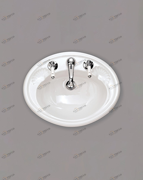 IBLIWIND Накладная раковина под столешницу  овальная Devon&Devon 